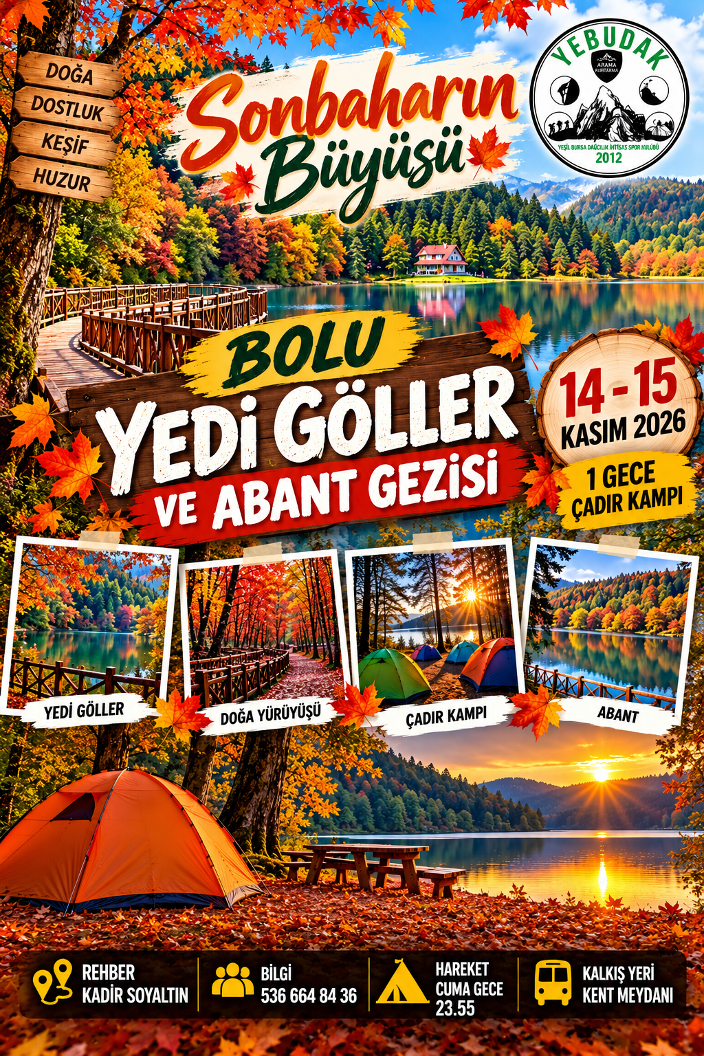 Bolu 7 Göller Kamplı 14.15 Kasım 2026